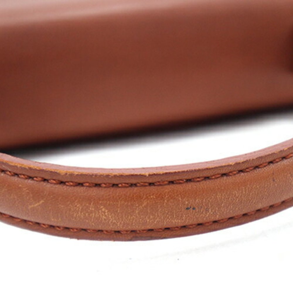 COACH Handbag 202-30 Brown Leather Old Ladies Turnlock Made in Korea KOREA - Picture 5 of 10